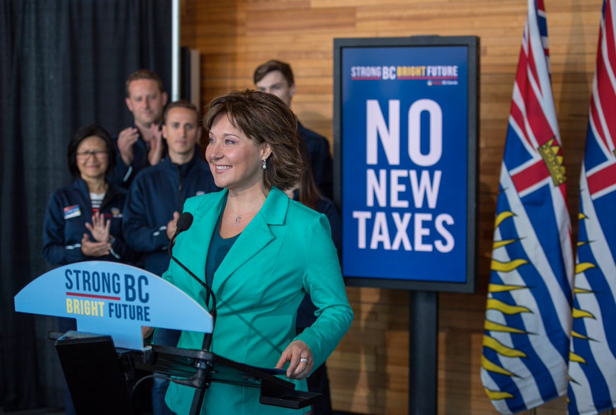 christyclarkbc's tweet photo. We won’t raise your taxes. The #BCNDP have already said they will. Ask them how much - you won't get a straight answer. #bcelxn17 https://t.co/OuNklfc4a6