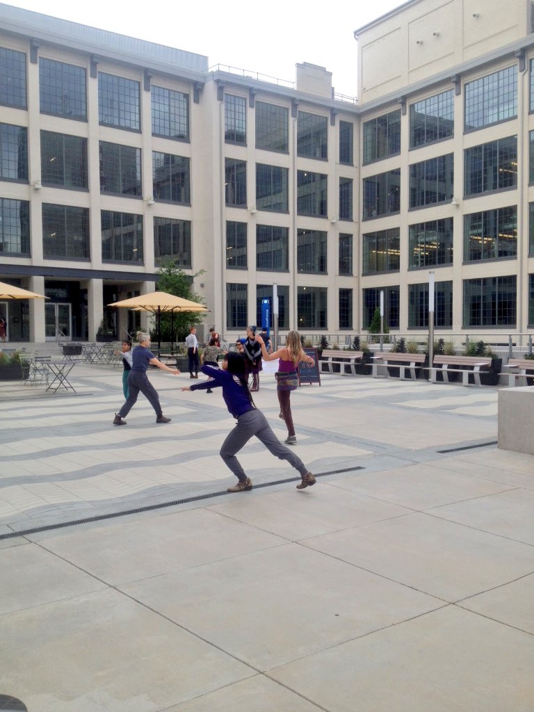 WakeDowntown's tweet photo. Did you catch this incredible #OnSiteInSight pop-up dance performance by @HSDanse at @wfiq today? 😍
#dtws #myws @downtownWS @CityofWS https://t.co/tBszkwcmDx