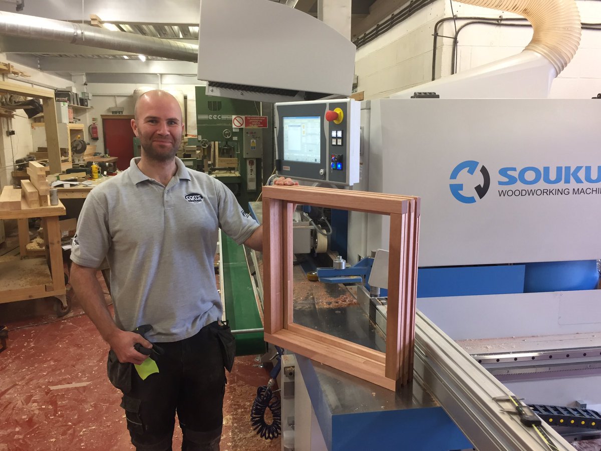 iwm_Ltd's tweet photo. Installation @CarrsWindowsLtd  of @jar_soukup @CNC Crafter @Window producing @window @ frames within 2 hours of machine arrival https://t.co/h60XoaiafK