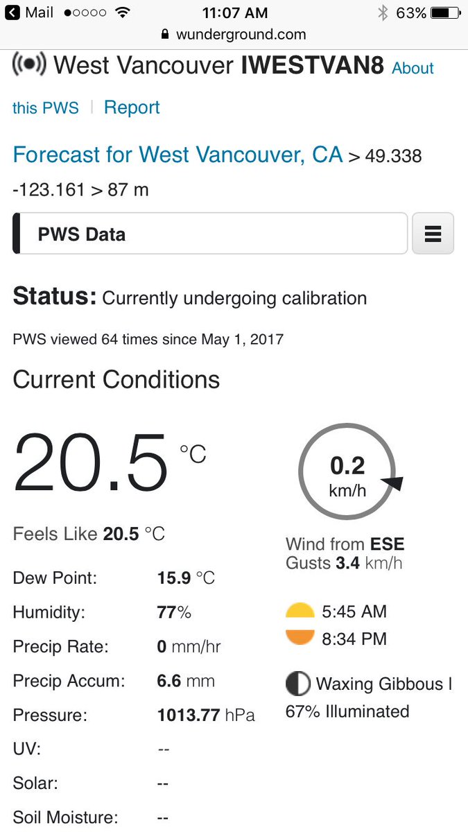 The West Van Weather station is live &amp; accurate. Great job <a href="/Keithrispin/">Keith Rispin</a> <a href="/WestVanSchools/">WestVanSchools</a> <a href="/Raspberry_Pi/">Raspberry Pi</a> #weather #learning #westvaned