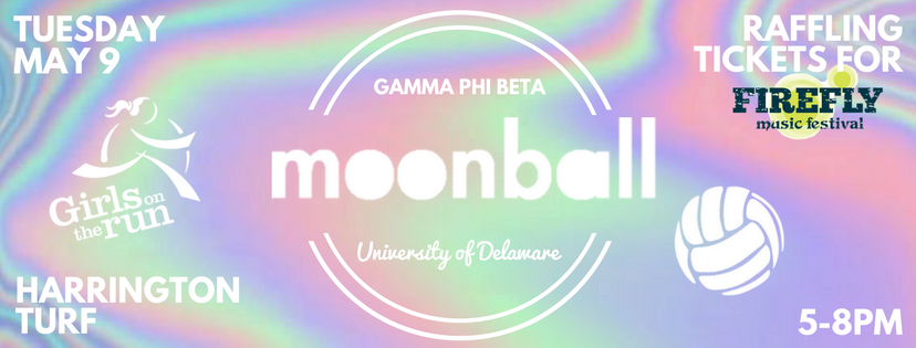 Excited to announce that <a href="/UDgammaphibeta/">UD Gamma Phi Beta</a>'s Moonball is May 9th AND we are raffling off <a href="/LiveAtFirefly/">Firefly Festival</a> tix...I know you want them SO COME!! 😋