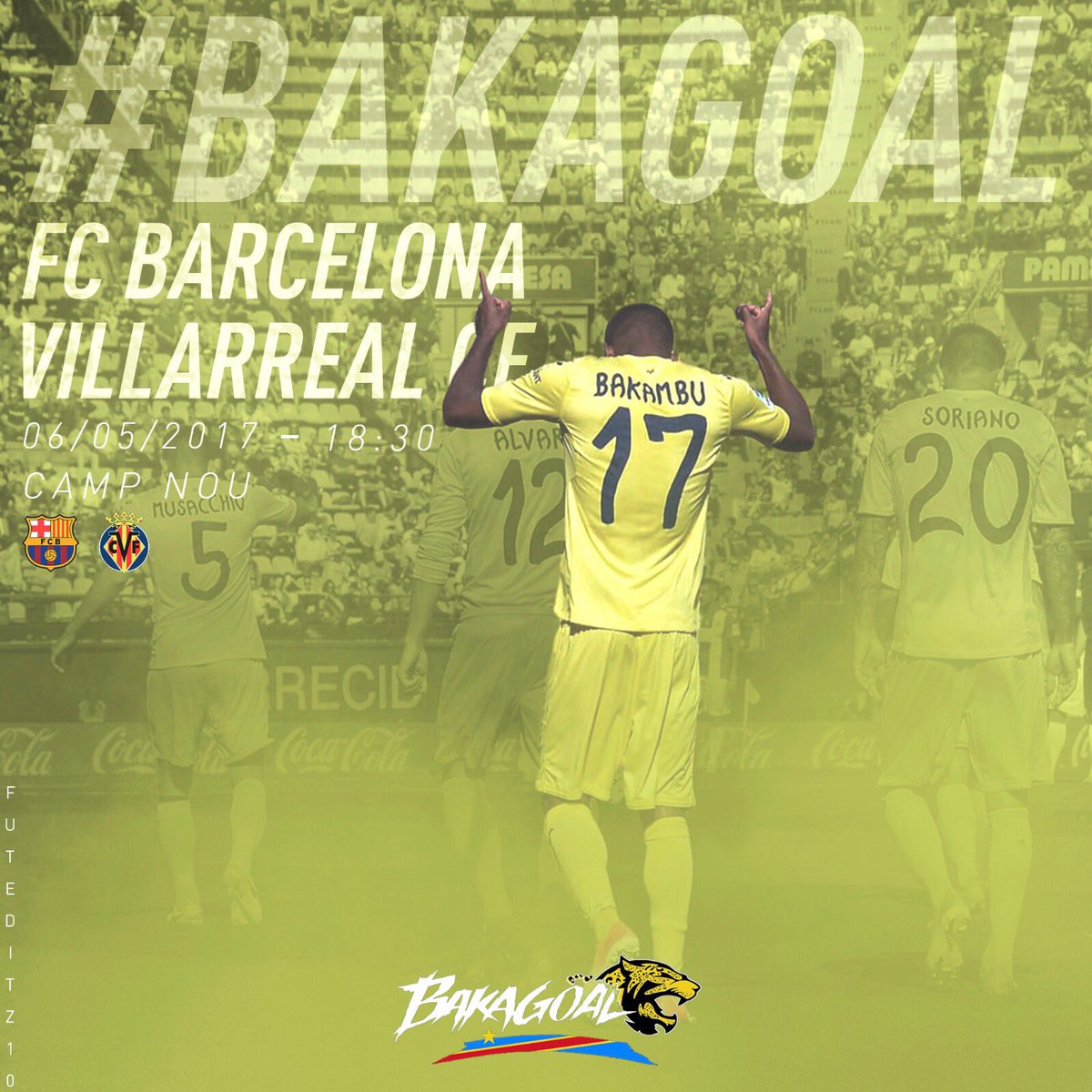 Bakambu17's tweet image. 💥⚠️ Follow &amp;amp; RT to win my jersey from the game against @FCBarcelona_es ⚠️💥
