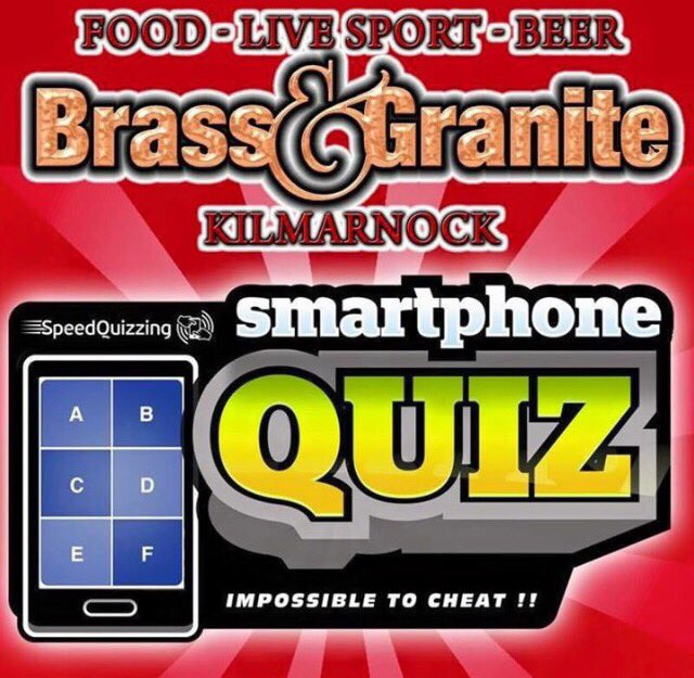 Smartphone Quiz tonight with <a href="/CheekyEntertain/">Cheeky Entertainment</a> hosting the night. £50 up for grabs with more money to be won in our Cheeky Tunes Bingo 8:30pm