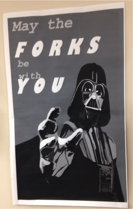 EatAndRunRD's tweet photo. May the forks be with you 😄 #MayTheFourthBeWithYou #FoodPuns https://t.co/cYiS6pxBG1