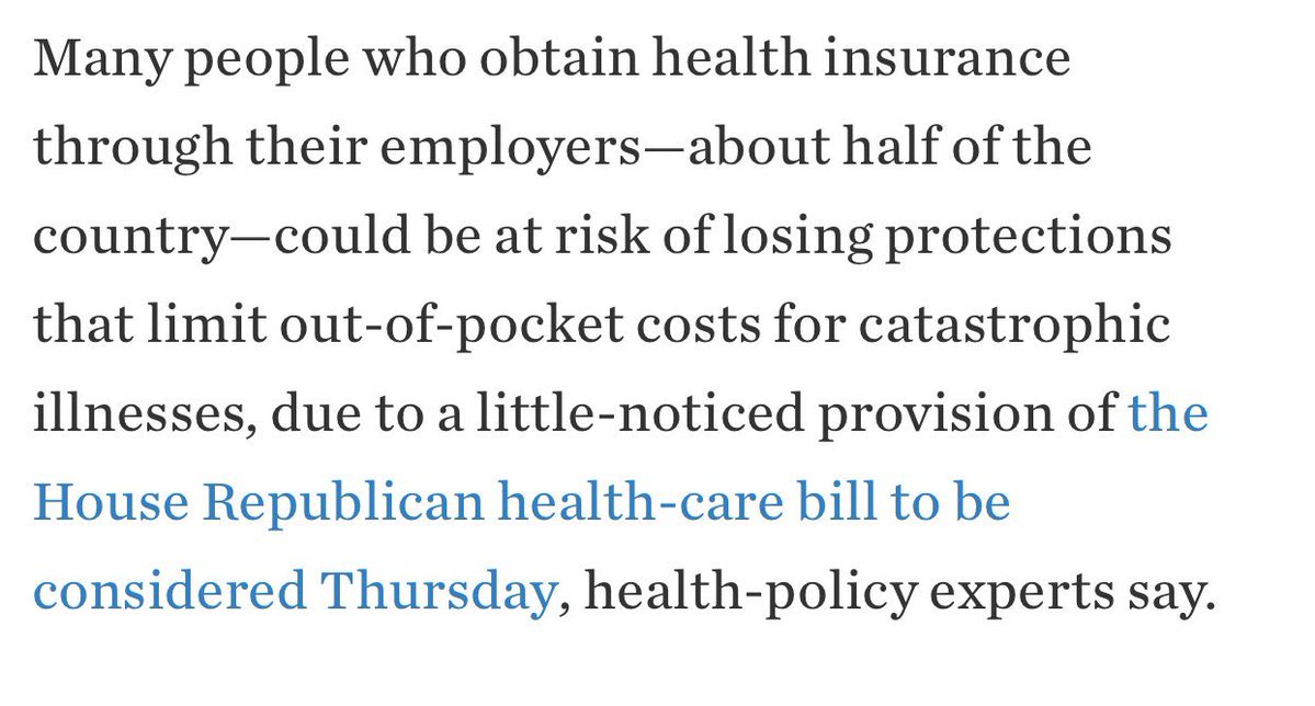 Helpfindmax's tweet photo. Another hidden "gem" in Trumpcare that screws Americans who are lucky enough to... https://t.co/BOyRngzvS5 by #Truactive via @c0nvey https://t.co/Ce7qqnQ3HO