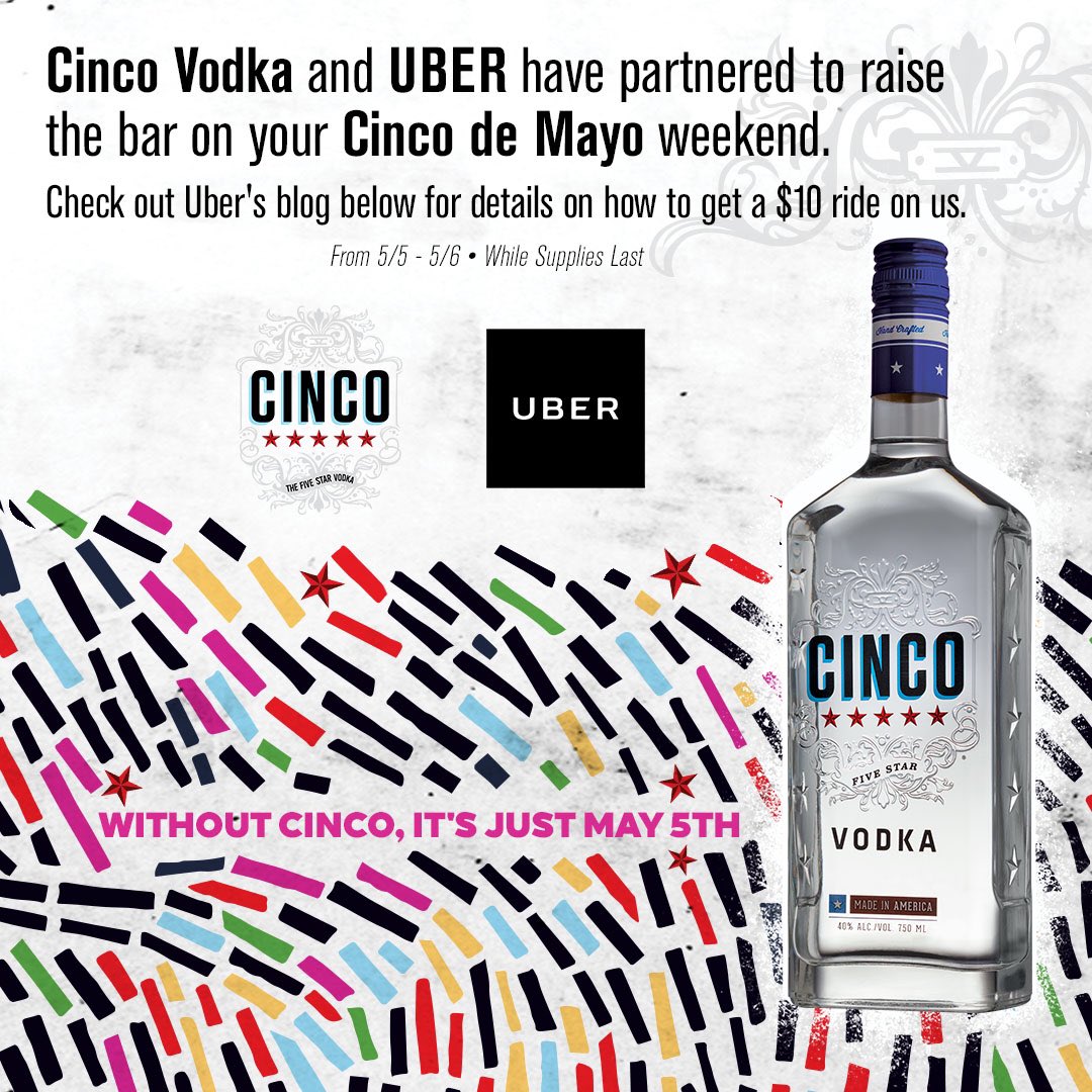 Cinco Vodka tweet media