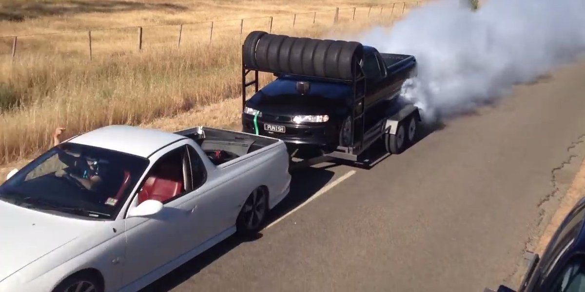 Watch humanity peak as a ute does a burnout while being towed by another ute.
roadandtrack.com/car-culture/en…