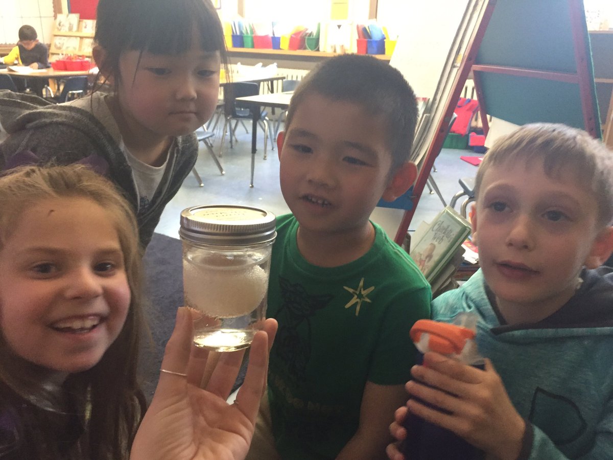 KeahLarsen's tweet photo. Yesterday, we investigated unfertilized eggs and today we started an experiment submerging eggs in vinegar...
#foxmeadowpride https://t.co/tNbjmjdbqC