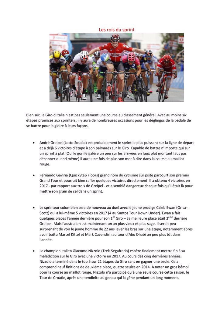 Tips_flash's tweet image. Pourquoi Quintana et Nibali vont se livrer un combat légendaire ? La preview Giro à consommer sans modération ! 

♻️ / ❤️ apprécié 🙋🏻‍♂️