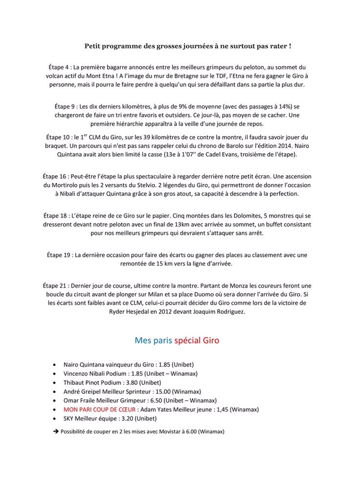 Tips_flash's tweet image. Pourquoi Quintana et Nibali vont se livrer un combat légendaire ? La preview Giro à consommer sans modération ! 

♻️ / ❤️ apprécié 🙋🏻‍♂️