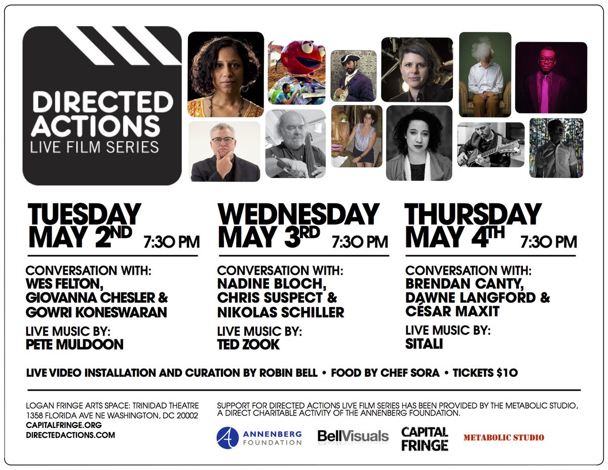 tonite! @brendancanty <a href="/rvltn/">RVLTN</a> <a href="/dawnelangford/">Dawne Langford</a> in convo w <a href="/bellvisuals/">Robin Bell</a> at <a href="/CapitalFringe/">Capital Fringe</a> link: bit.ly/2oYqW8F <a href="/MetabolicStudio/">Metabolic Studio</a> #dcarts