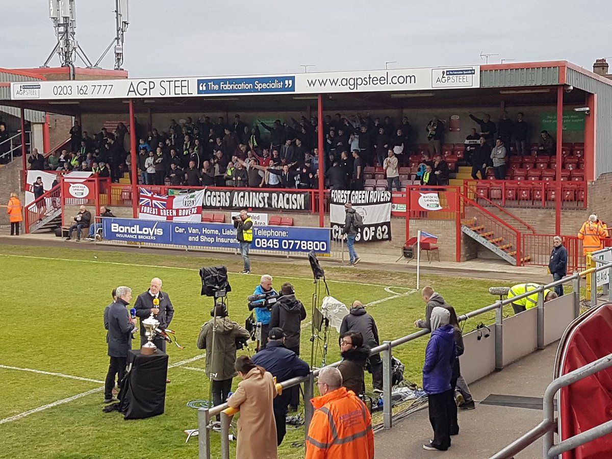 .<a href="/FGRFC_Official/">Forest Green Rovers</a> fans at <a href="/Dag_RedFC/">Dagenham & Redbridge</a> tonight!