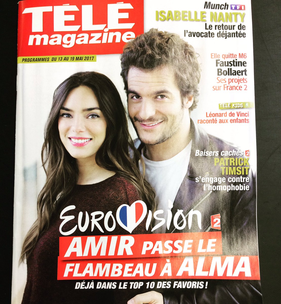 @Amir_Off passe le flambeau <a href="/almaofficiel/">Alma</a> tic-tac tic-tac <a href="/EurovisionF2/">Eurovision France 🇫🇷</a> <a href="/Eurovision/">Eurovision Song Contest</a> 🇫🇷🇫🇷#requiem <a href="/telemagazine/">Télé Magazine</a>