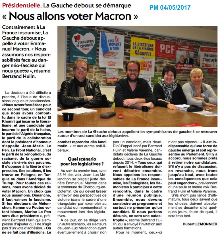 sebastienfagnen's tweet photo. Les élus PCF, PS et MoDem de @CherbourgenCot s'engagent contre le #FN.. et @DMARGUERITTE demeure silencieux : dangereux et coupable ni-ni. https://t.co/374SgzzUFd