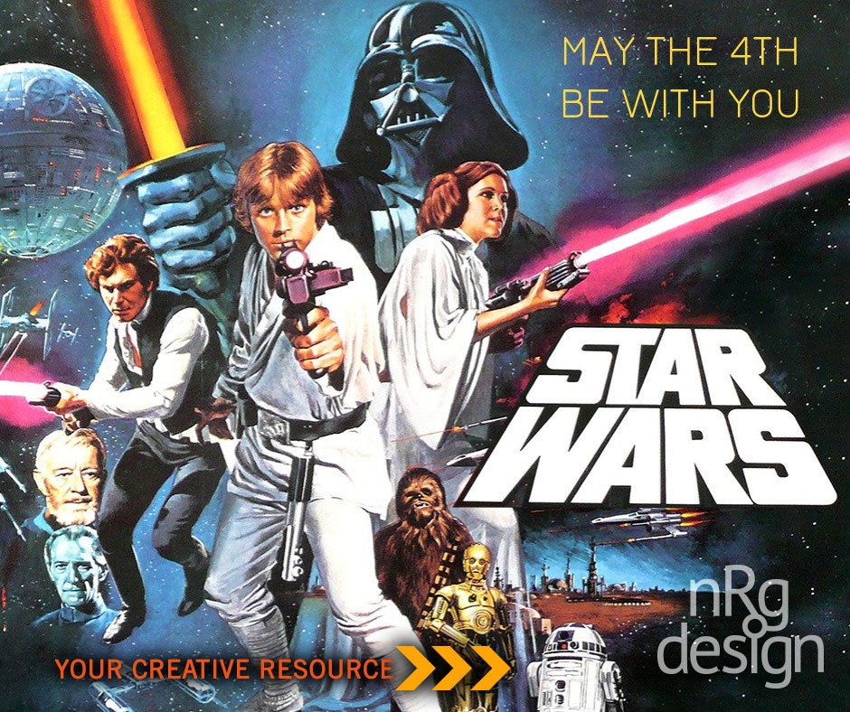 nrgdesign's tweet photo. #Maythe4THBeWithYOU Get help w/marketing your product/service
#CreativeVA #graphicdesign #YodaSayz #DesignMatters #StarWarsDay https://t.co/69VWnXtNeS