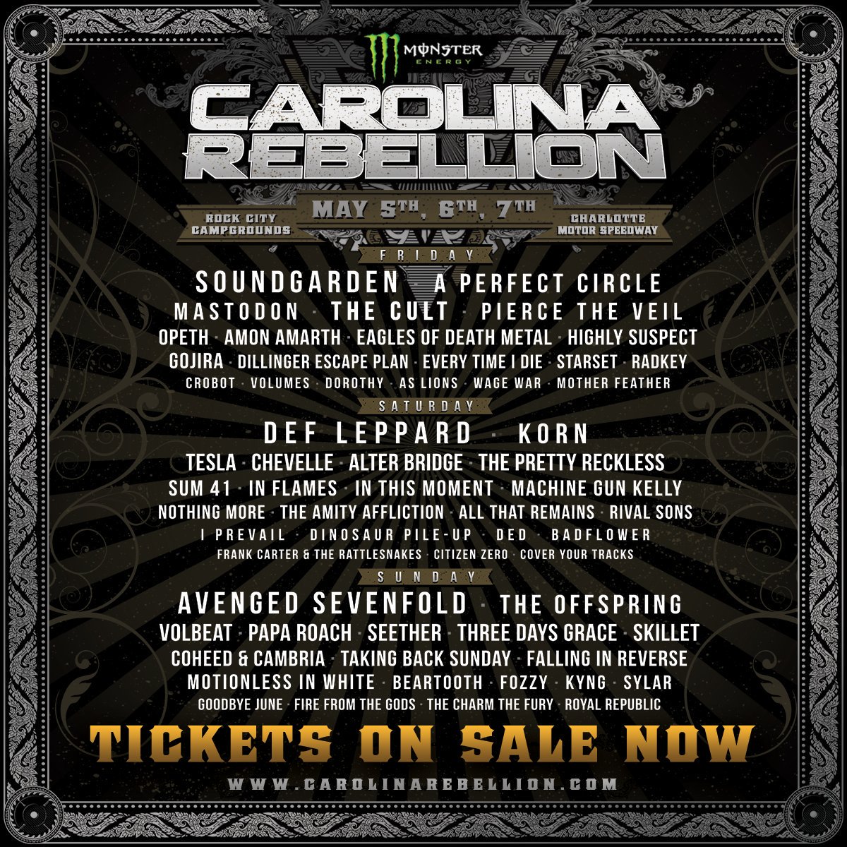 Are you ready to Rock?
Carolina Rebellion is back this weekend!
<a href="/cRebellion/">Carolina Rebellion</a>