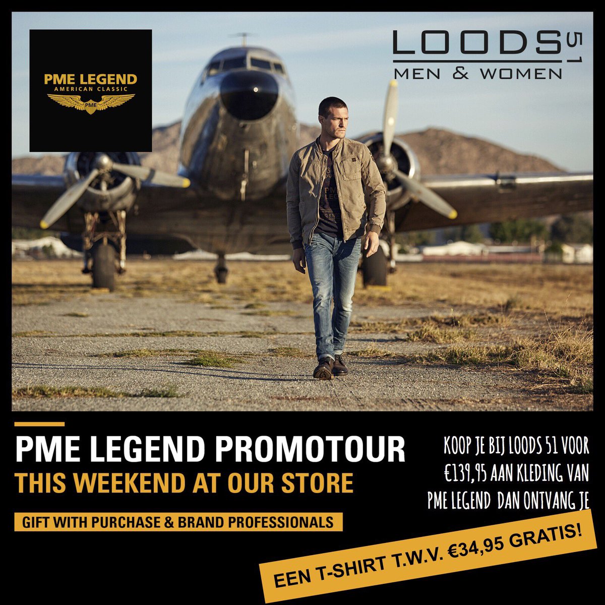 LOODS51's tweet photo. Reserveer tijd om langs te komen as zaterdag 6 mei!!!!!!!!!!!!

#gratis #pmelegend T shirt bij jou aankoop vanaf €139,95.

Team Loods51 https://t.co/uuXfeO0aTf