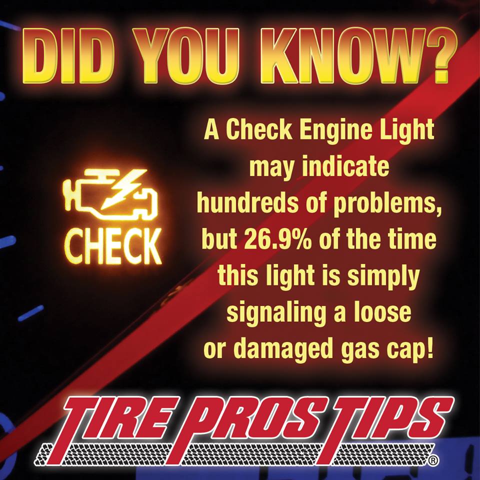 Tireworks_TP's tweet photo. If your check engine light is on, let us know! We will let you know what the problem is. #TireProsTips https://t.co/sLDEohE8bI