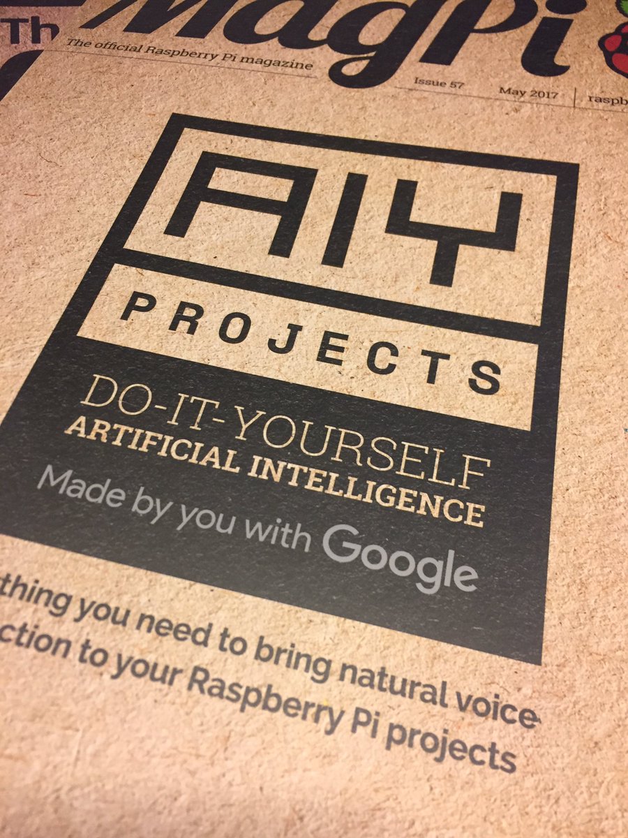 livvya's tweet photo. @Raspberry_Pi @TheMagP1 #whsmiths Victoria sold me the google Assistant kit today, happy days! #GoogleAIY #ProjectWeekend https://t.co/Okma92CB3v