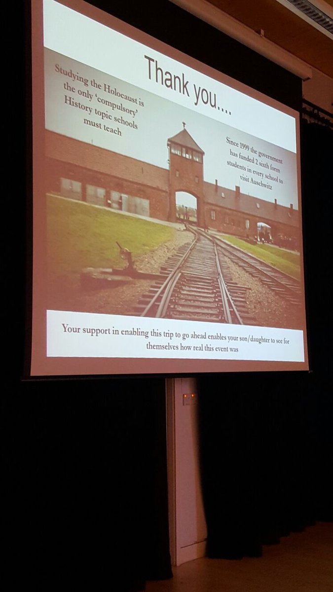 SancroftAcademy's tweet photo. An excellent information evening as we prepare to head to Auschwitz #ASHStoAnywhere @AshsHistory https://t.co/WO7JVCcykf