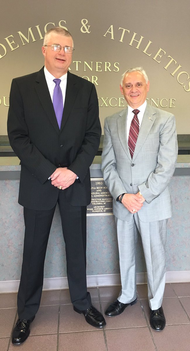 Congratulations to Dr. Burke Royster, 2018 Superintendent of the Year &amp; Dr. Terry Pruitt, 2018 District Level Adminstrator of the Year!