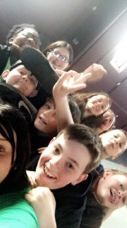 ActivateYT's tweet photo. Activate Junior celebrating their showcase! Well done guys! #youththeatre #squirrels https://t.co/4ESGXABiin