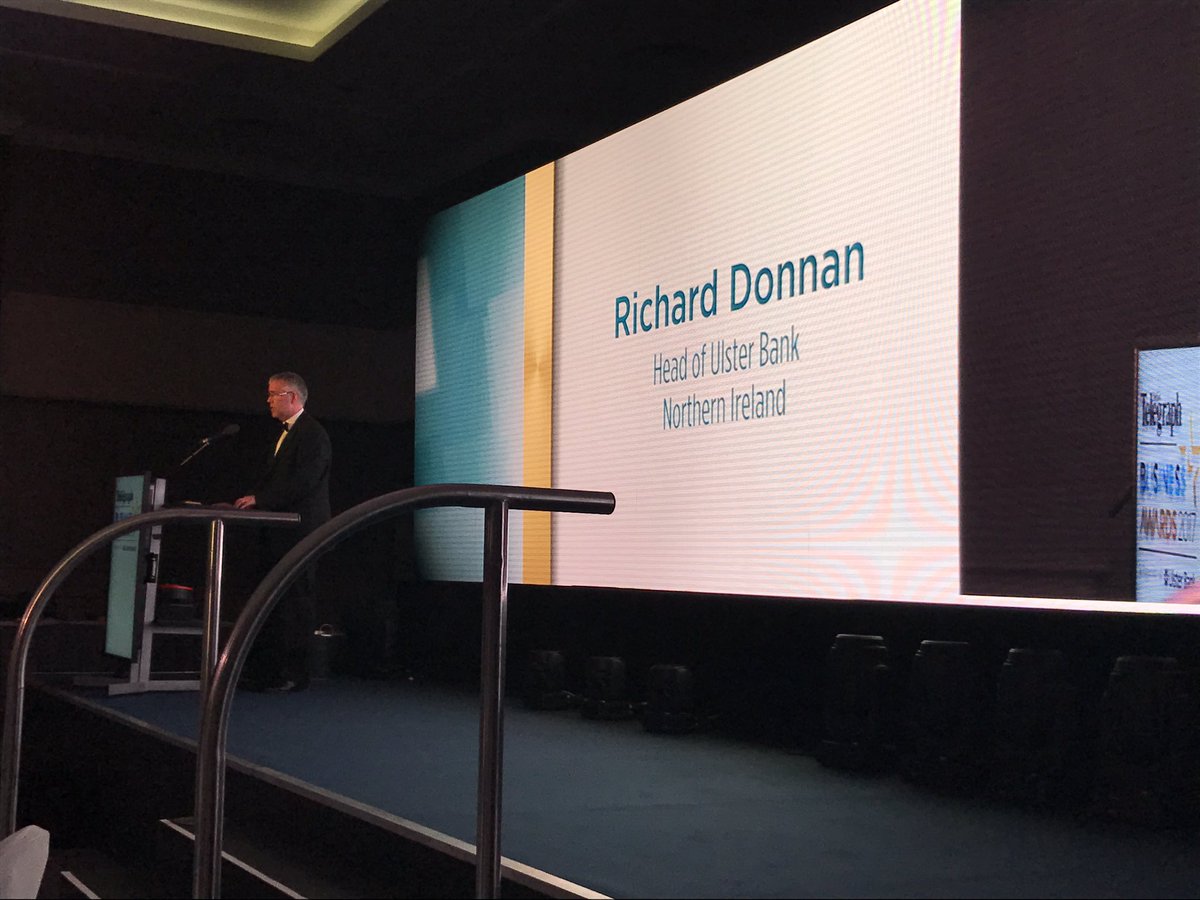 Goldsbrough_J's tweet photo. Richard Donnan at the Belfast telegraph business awards - this is your success #BelTelAwards @UlsterBank https://t.co/mJ9LF6M9ZS