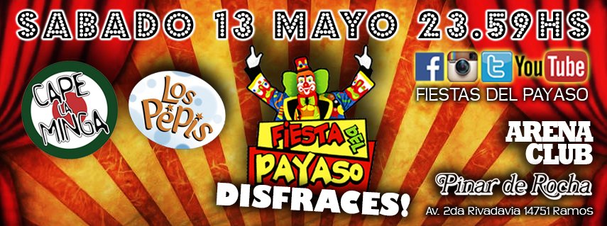 Anticipadas!
Locuras Rock: Av. Rivadavia 18050, Moron
Smile Tatto; Guemes 34, Local 15, Ramos Mejia
Cucha Bar, Carlos Casares 992, Castelar