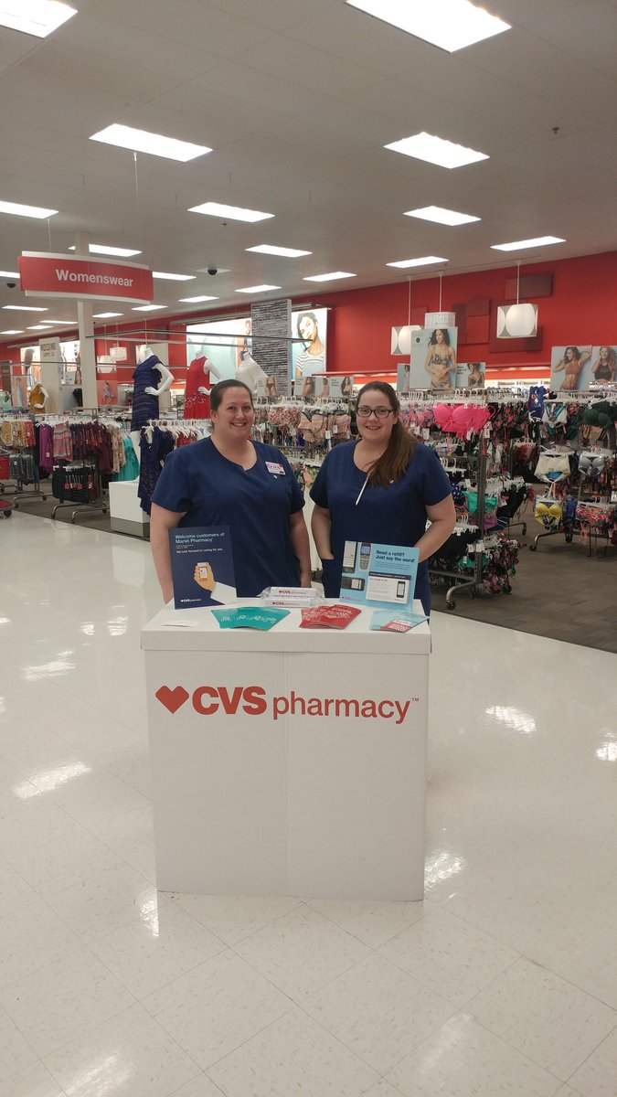 RoseBreeAnn's tweet photo. Helping people on their path to better health! Come visit us at a target near you! @AlexZ3503 @Erin_Janson @CVSHealth https://t.co/GE1XuxgCMj