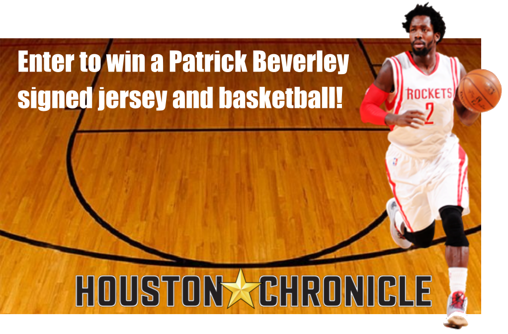 HoustonChron's tweet photo. Win a signed Patrick Beverley jersey or basketball! No purchase required. Enter now at https://t.co/CEDkFD1eF4 @HouChronEvents https://t.co/vD1MuM9jJM