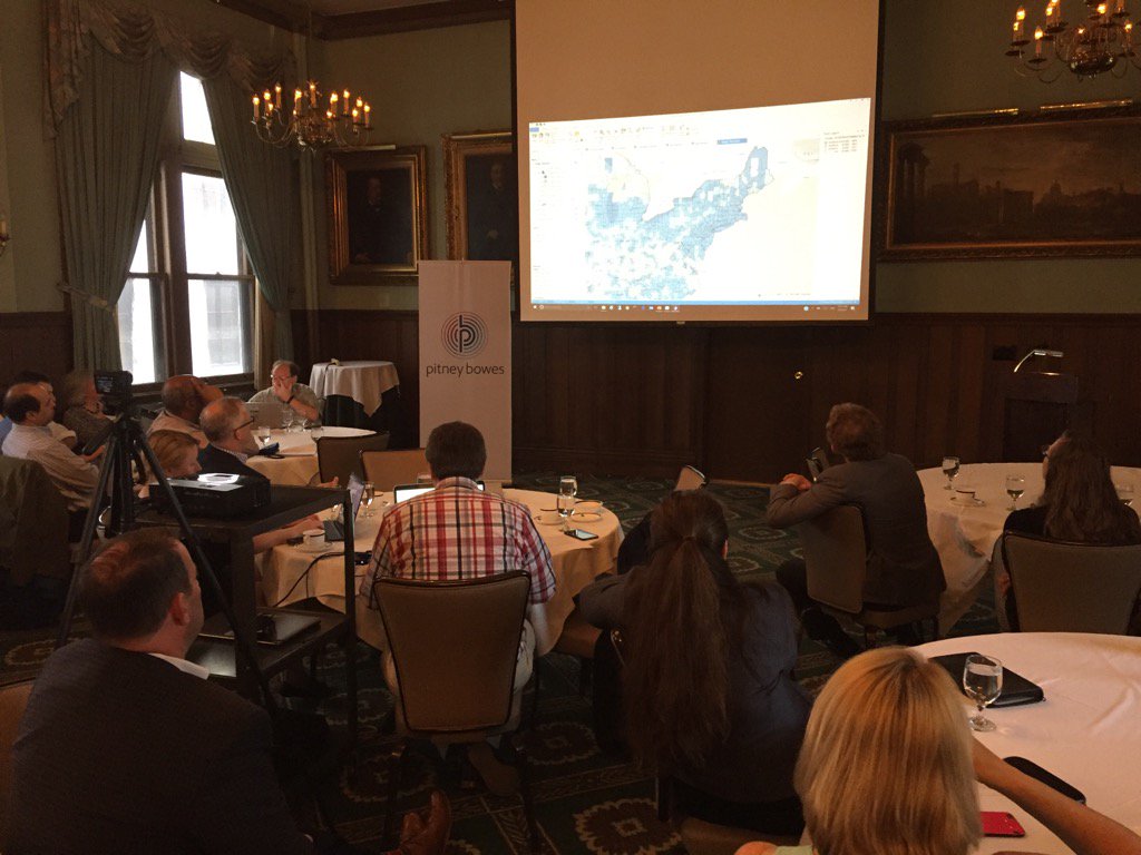 MapInfoTom's tweet photo. Now we have Andrei Veselov demonstrating the new interactive thematic mapping in MapInfo Pro v16.0. #MapInfo #PBemp https://t.co/RUozSgRtuK
