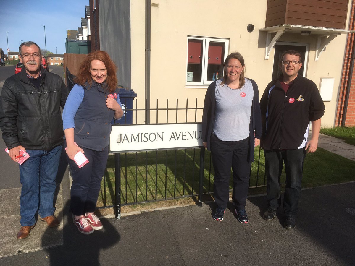 Out in the sunshine campaigning for <a href="/sue4teesvalley/">Sue Jeffrey</a> - one and a half hours left if you haven't voted yet!