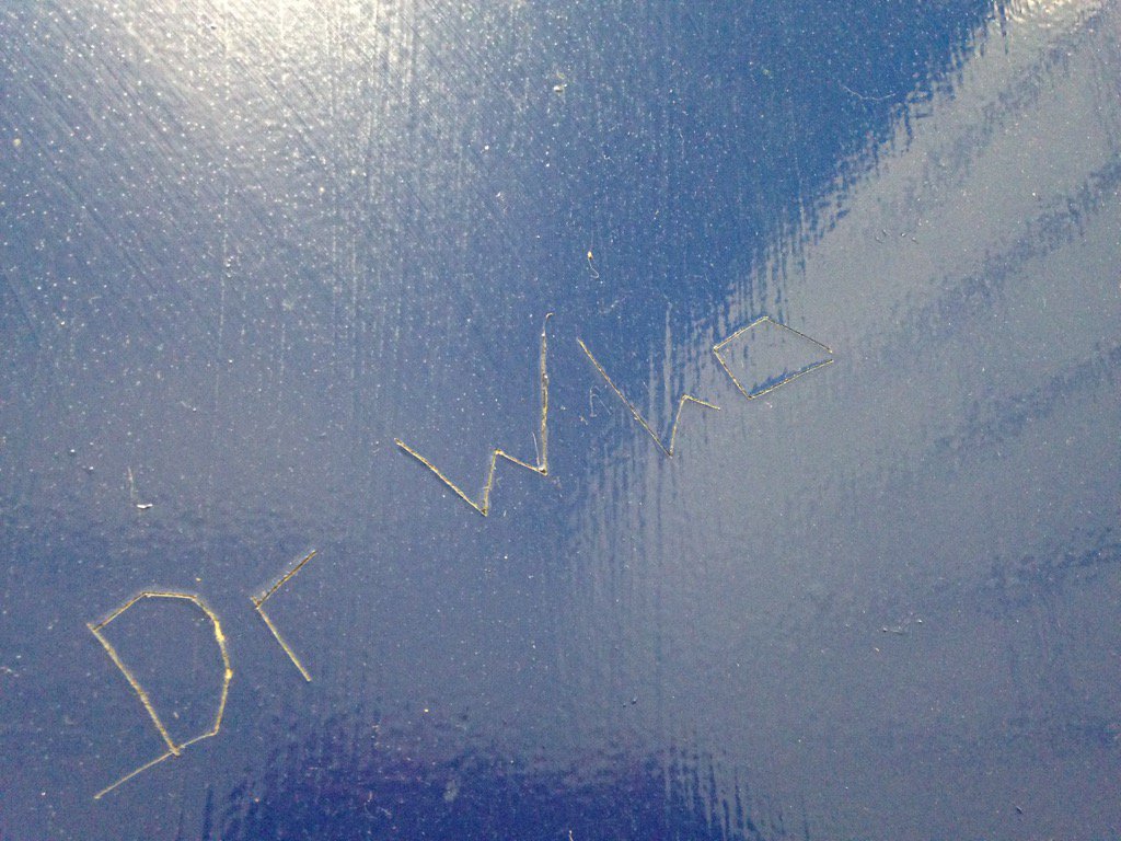 janeholland1's tweet photo. We get a better class of toilet graffiti in our local conveniences. #ruralDevon #DrWho https://t.co/9xIU8uVfPH
