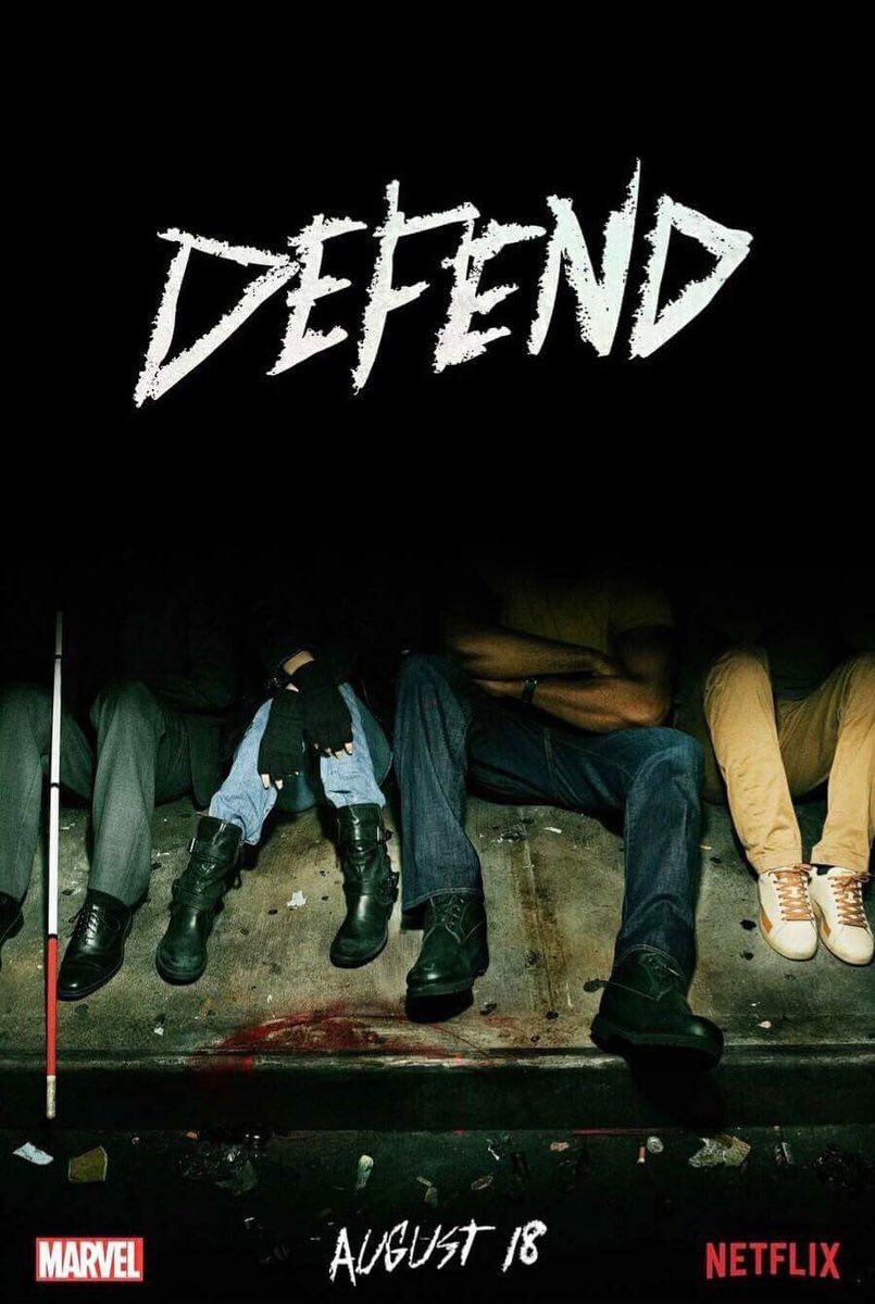El póster de #TheDefenders promete más que el trailer. 🤔🤔