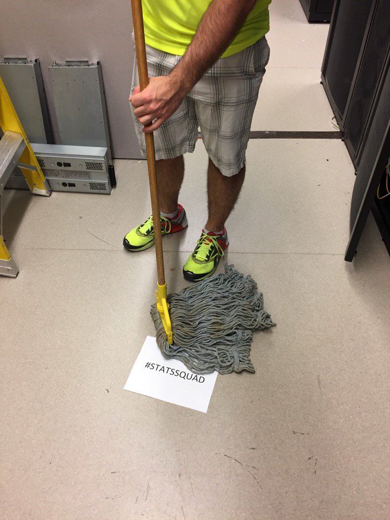 Just practicing for when we wipe the floor with you #statssquad #ubcsportsday