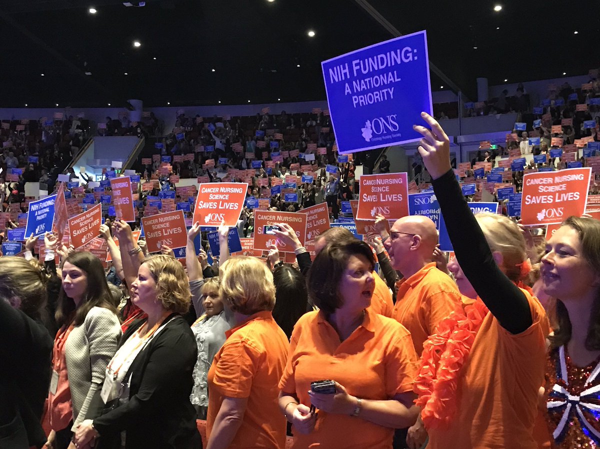 KimEAlexander's tweet photo. Don't wait until you get cancer to find out why funding for nursing science research is needed now... #ONSCongress https://t.co/SI4I8586cd