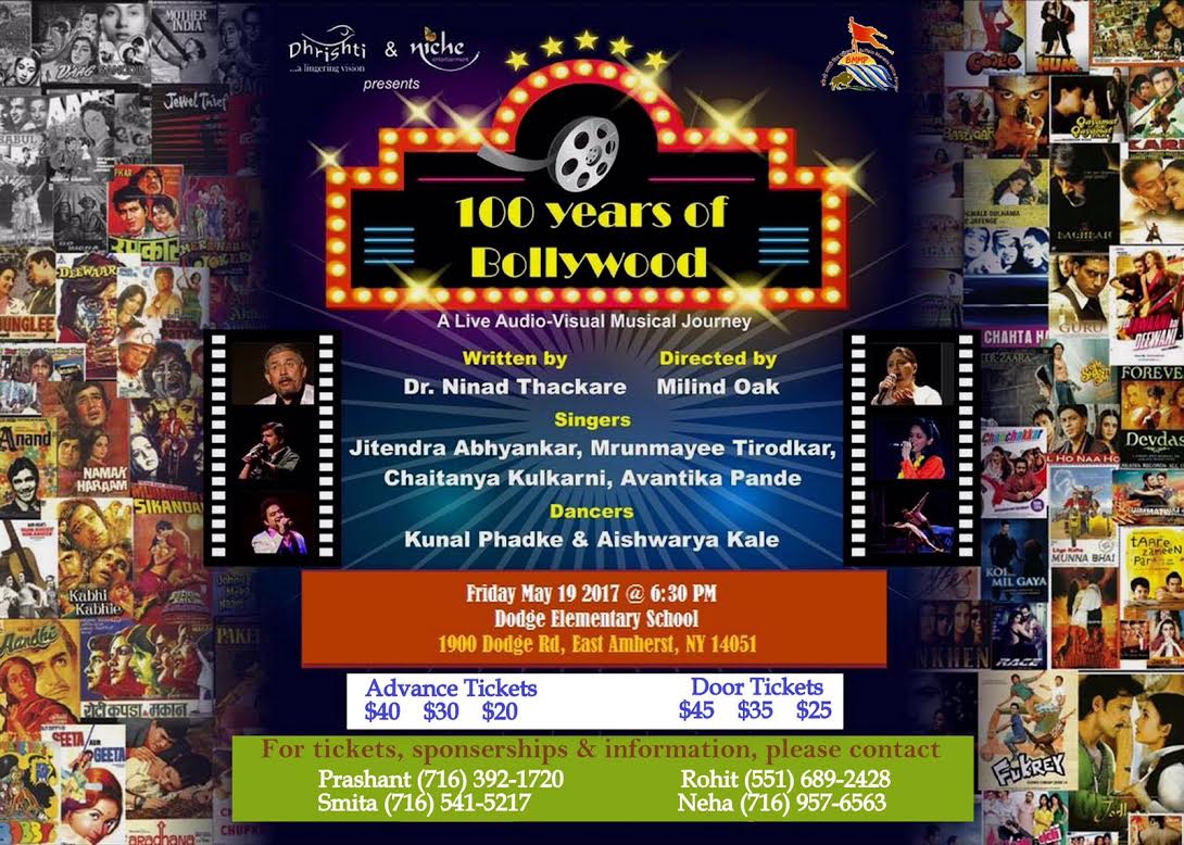 BuffaloMMP's tweet photo. We are only #15Days away from a Musical Journey of #100YearsofBollywood
#Bookyourticketasap before show gets #Housefull https://t.co/kj2H0lRfvR