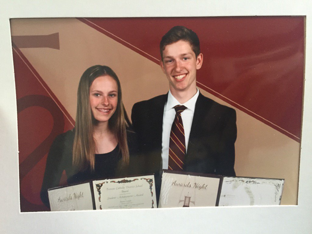 TrainEpic's tweet photo. These kids can run! Congrats Andrew and Emma for recent recognition #tcdsbawards @neilmcneilhs @SenatorOConnor https://t.co/C0BC4KPh7M