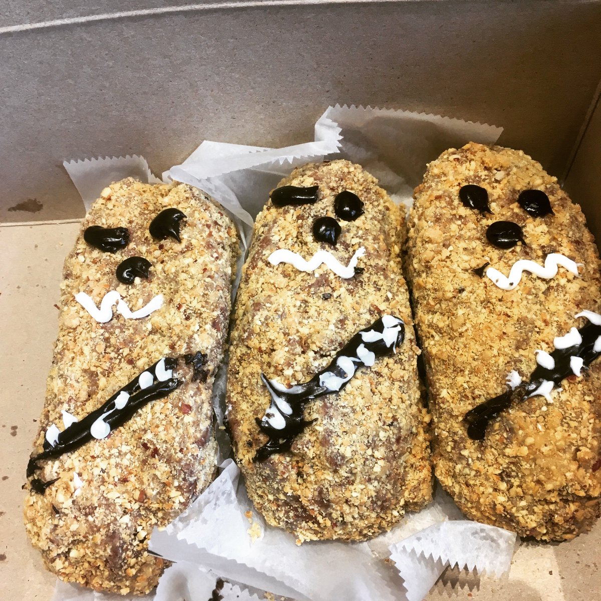 BisonElectric's tweet photo. We celebrated #StarWarsDay today! #ChewieDonut https://t.co/CQoYE1IP1c