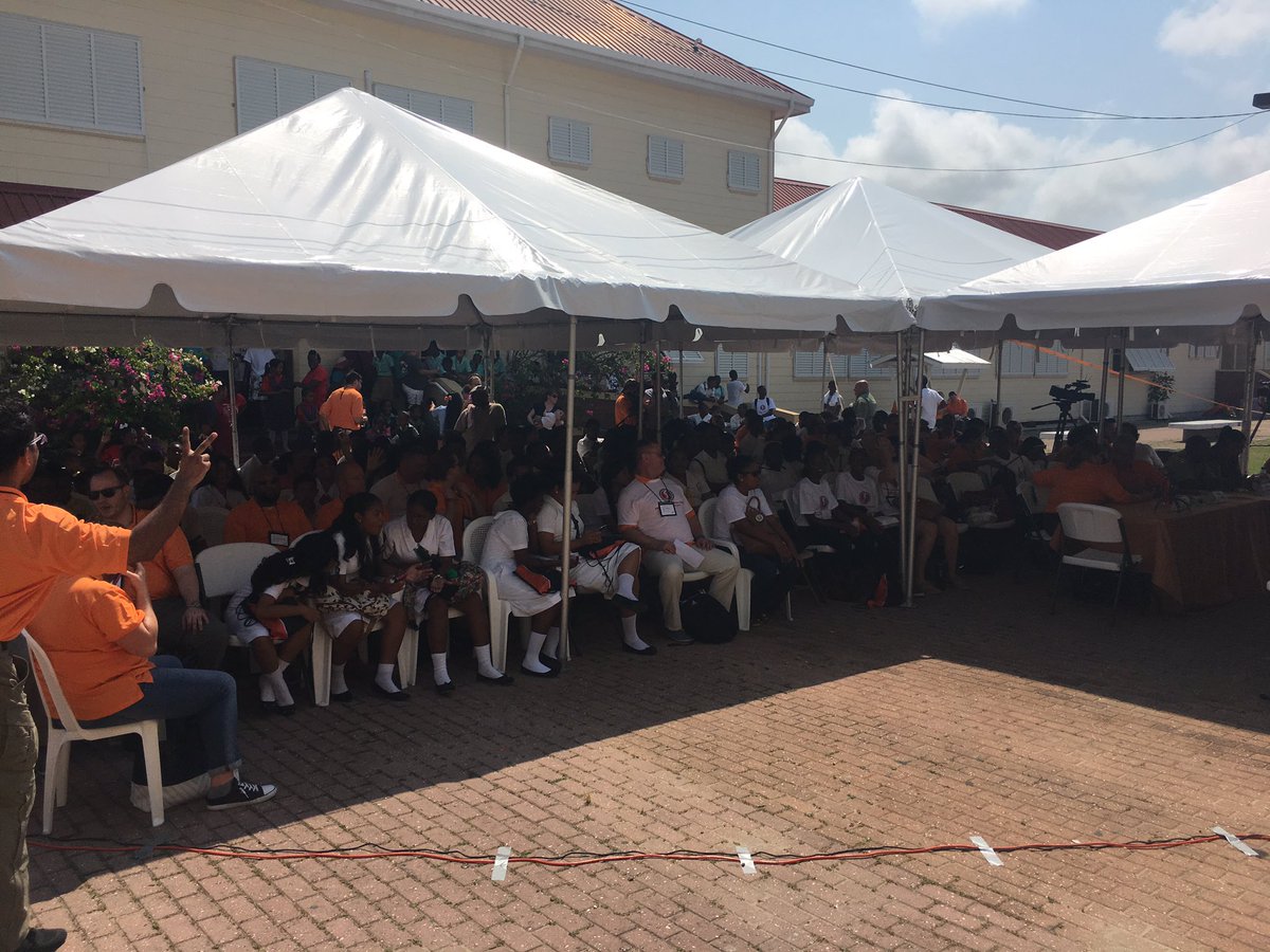 Who's going to win the Youth Innovation Challenge?  Go St. John's!!!!  #ProjectBelize