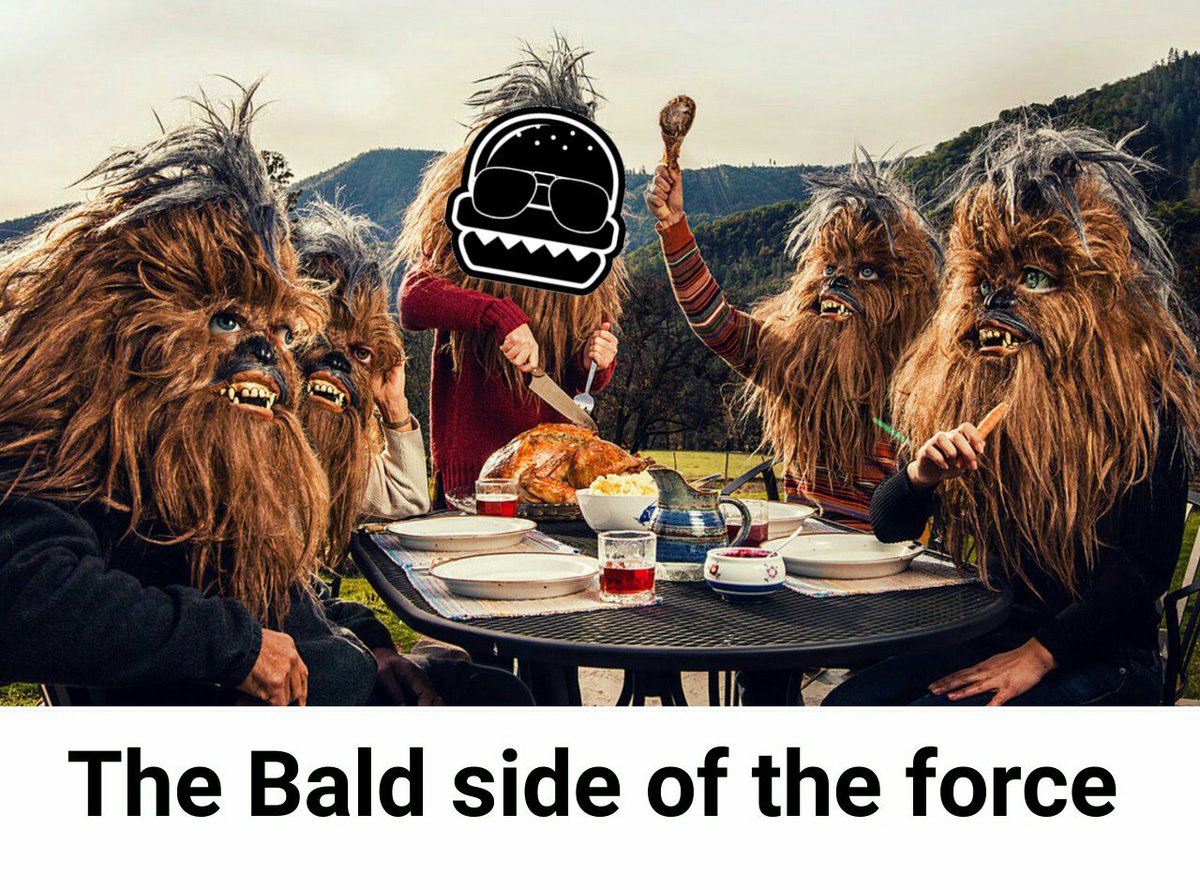Padawans celebren #StarWarsDay  comiéndo una hamburguesota de una Galaxia muy muy lejana con sus wookies calvos favoritos <a href="/lospelonchas/">Los Pelonchas</a>