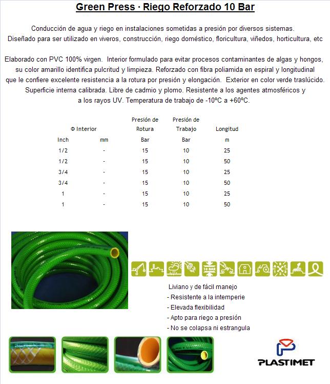 conexioneshb's tweet photo. MANGUERA PARA RIEGO SUPER REFORZADA
GreenPress PVC 100%Virgen 10bar
#CalidadSuperior
#PVC100virgen
#10Bar
#GreenPress https://t.co/fxGJ9n1nmZ