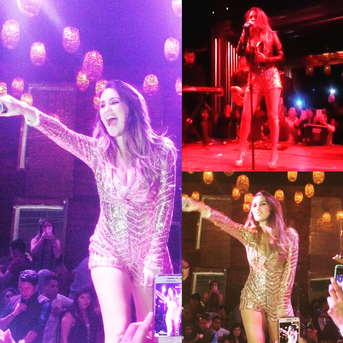 DulceMaria's tweet image. Un poquito de la noche de ayer en #sanLuis 🎶🎶🎶❤🙌🏼 Gracias!!! #DM🏹 🎤buen jueves!!