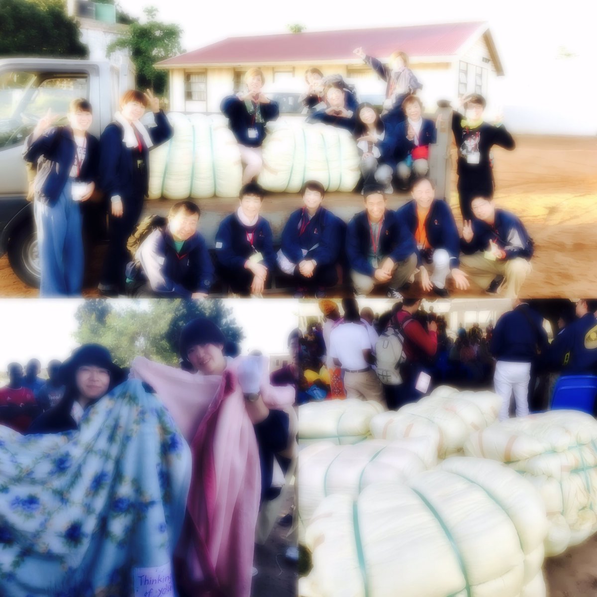 JBAC2017's tweet photo. 昨日と今日と毛布を配布させていただきました。

直に手渡しをし、肌と肌とがふれあい、心と心が通じ合った。そんな2日間でした。

まだまだ毛布が必要な人がたくさんいます。
みなさま、ぜひアフリカへ毛布を！！ https://t.co/0Dft5cZzH4
