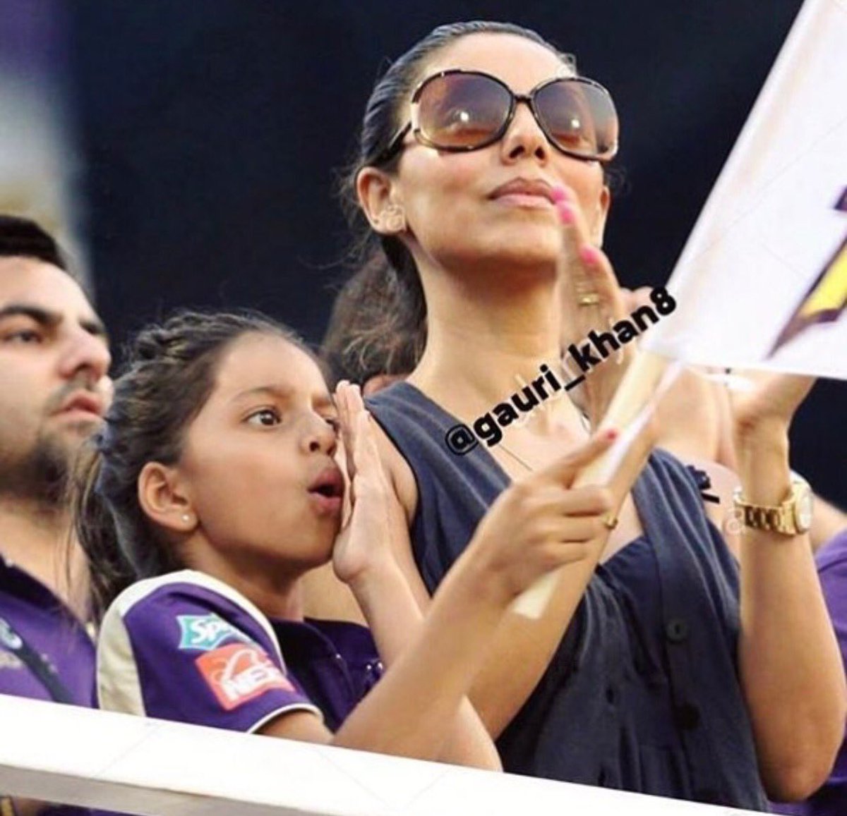 gaurikhan's tweet photo. The Knights will bounce back this Sunday... Cheers @KKRiders !! 😎 https://t.co/fu94VuEMrY