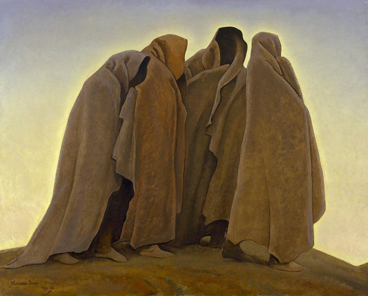 MenschOhneMusil's tweet photo. Shapes of Fear, 1930-32,  Maynard Dixon. https://t.co/NQ5bLKgbwH