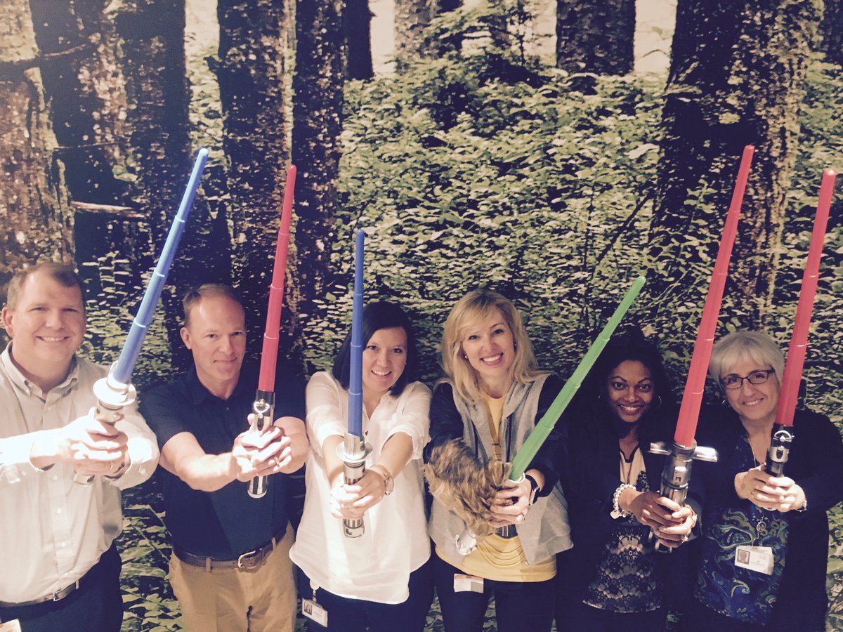 Feeling the Force with Team Tschewie <a href="/WeAreCisco/">We Are Cisco</a> #LoveWhereYouWork #WeAreCisco #Goodjob #maythe4th