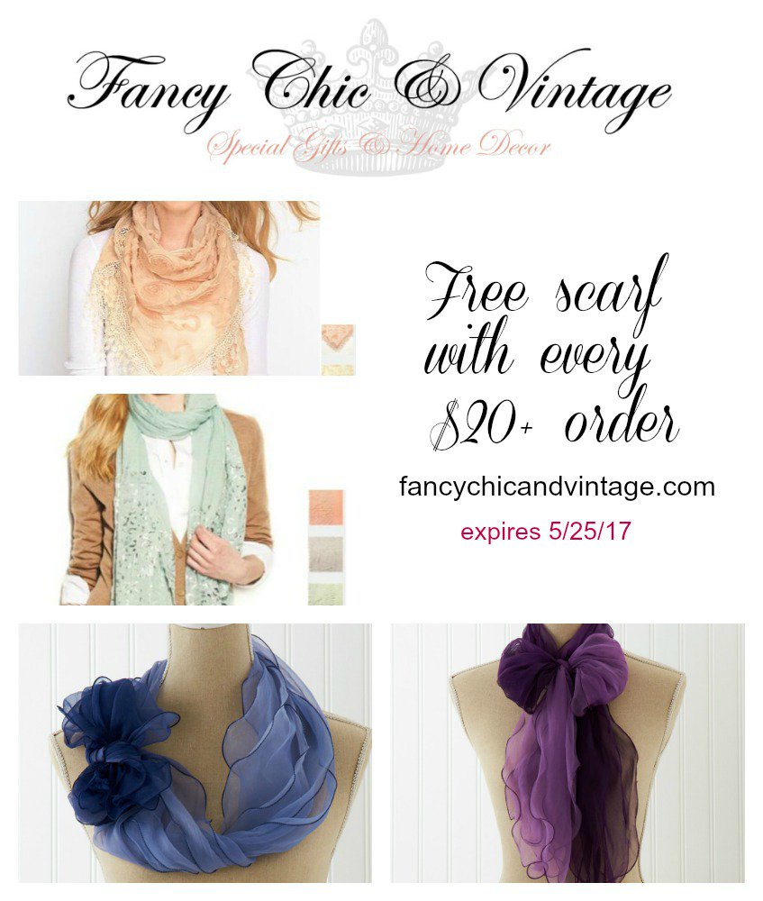 FancyChicVintag's tweet photo. Get a #free scarf with any purchase over $20 from our store until 5/25/2017 https://t.co/7lkFhHpN65 https://t.co/wQpMEwM0Zk