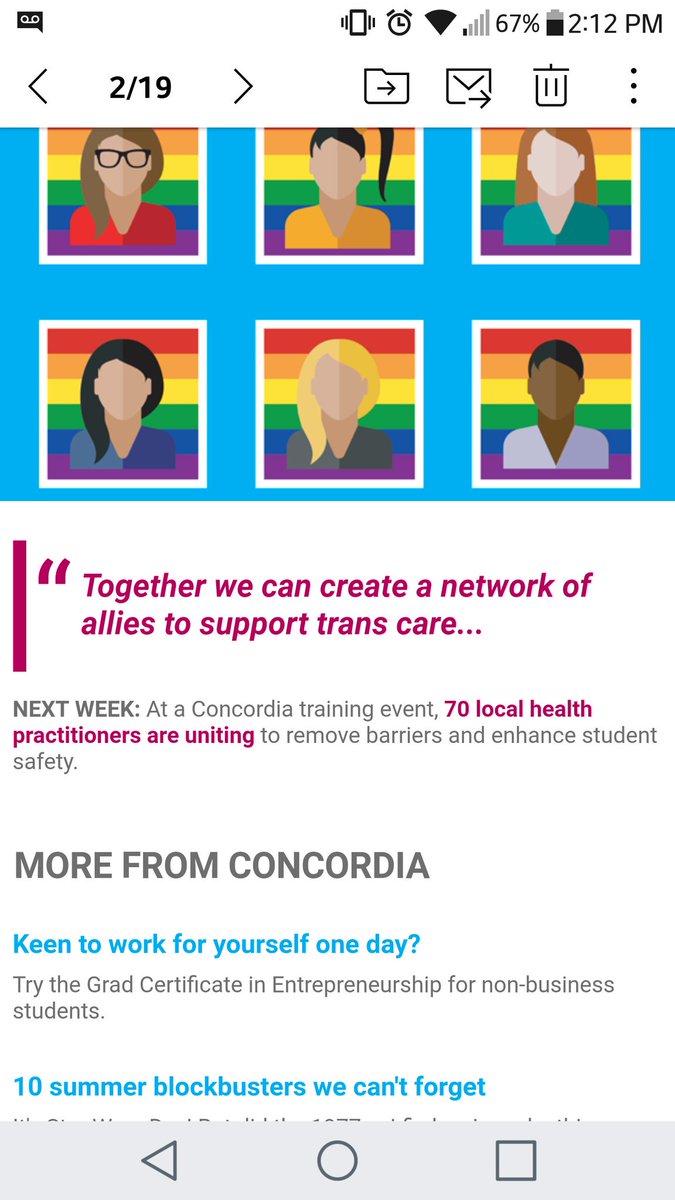 kierrakd's tweet photo. So proud to be going to a university That cares for all of their students #supporttransstudents #concordia #supporttrans https://t.co/2yUcZ66g6e