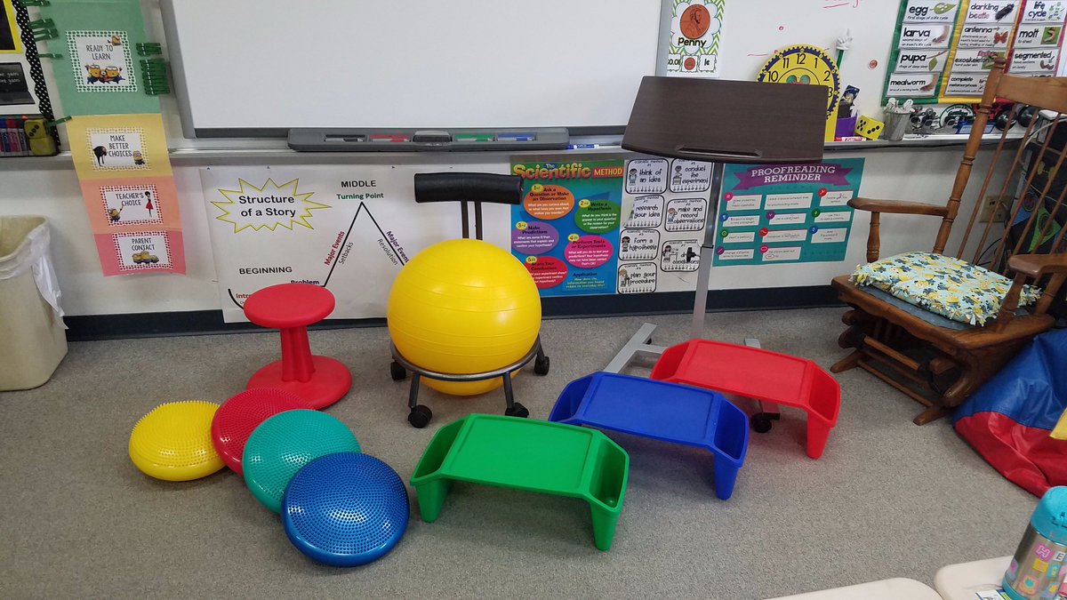 Ms_Mansfield2's tweet photo. We are so thrilled to have all these new things for our classroom!! Thank you to our amazing PTA for this grant!! #flexibleseating #thankful https://t.co/lDZnzqa71F